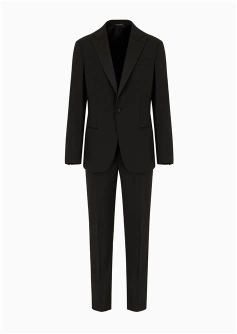 giorgio armani wool tuxedo set.